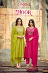 Noor By Ossm Mal Chanderi Embroidery Wholesale Kurti With Bottom Dupatta In India